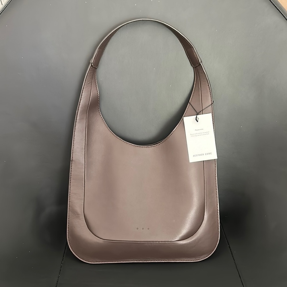 AESTHER EKME - MIDI Hobo bag, 209 Dark Coffee